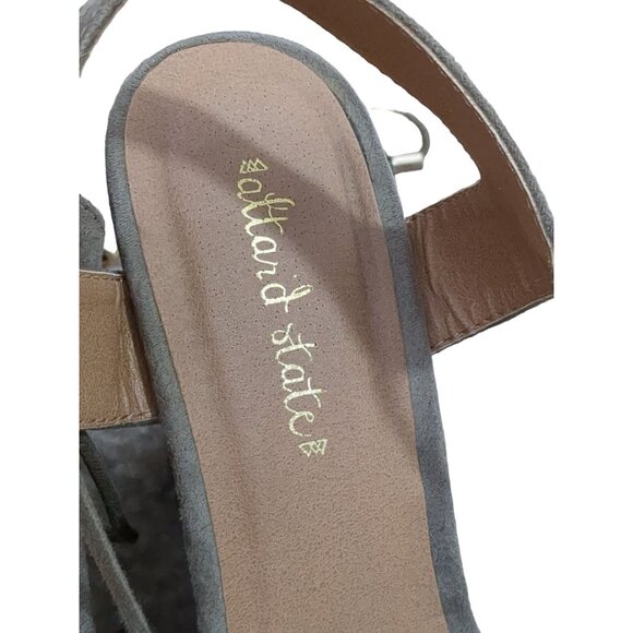 Altard State Platform Wedge Sandal Womens 8.5 Boho Y2K Gypsy Taupe Gray Strappy - Picture 10 of 11